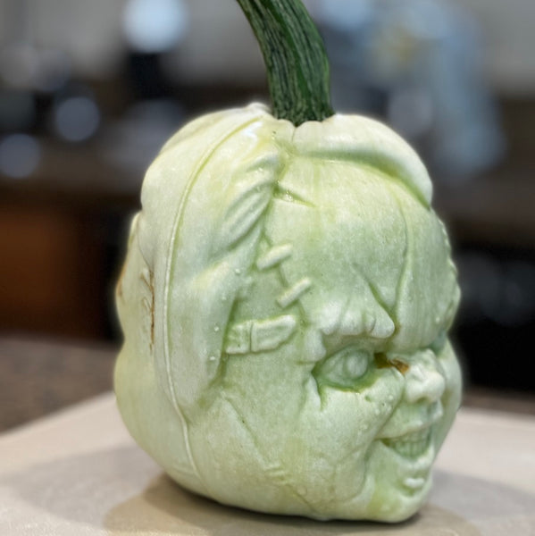 Chucky pumpkin mold