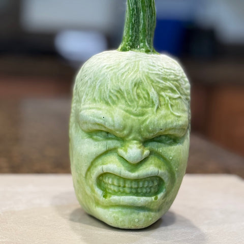 Hulk plastic mold for pumpkin