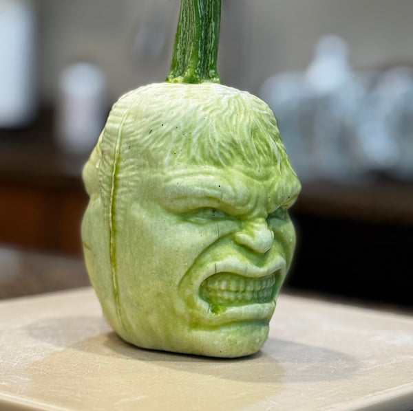Hulk plastic mold for pumpkin