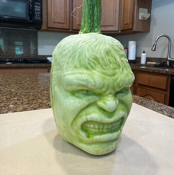 Hulk plastic mold for pumpkin