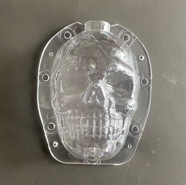 Pirate skull and skull mold for growing pumpkin double faces