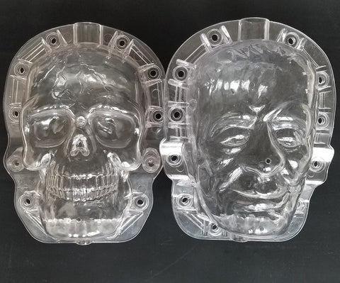 Skull and Frankenstein pumpkin mold 3 each package (6 pieces total)